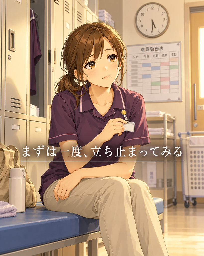 介護職辛い辞めたい　まずは一度、立ち止まる