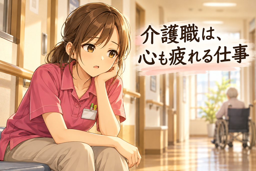 介護職　メンタル　介護職は心も疲れる仕事の画像